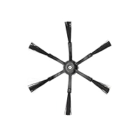 Боковая щетка для робот-пылесоса Xiaomi, Roborock, 6-ть лопастей, черная, 2 шт. (NB)