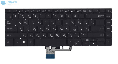 Клавиатура для ноутбука ASUS ZenBook Pro UX550 UX530 чёрная, с подсветкой, маленький Enter, RU