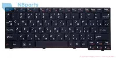 Клавиатура для ноутбука Lenovo IdeaPad S10-3, чёрная, с рамкой, RU
