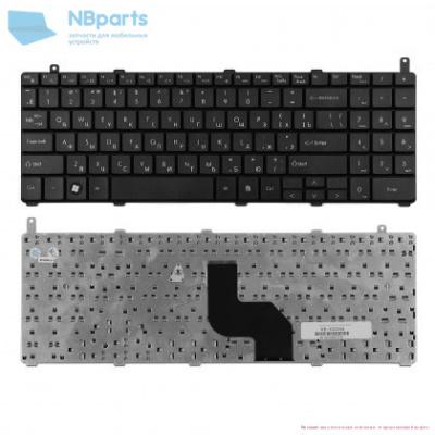 Клавиатура для ноутбука DNS Hasee A550, чёрная, RU