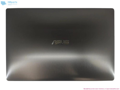 Крышка матрицы Asus N550 чёрная, с рамкой