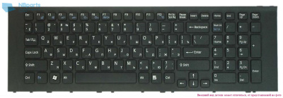 Клавиатура для ноутбука Sony VPC-EJ, чёрная, RU