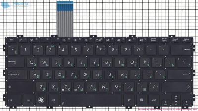 Клавиатура для ноутбука ASUS X301 чёрная, RU