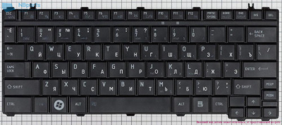 Клавиатура для ноутбука Toshiba Satellite U400, U500, чёрная, RU