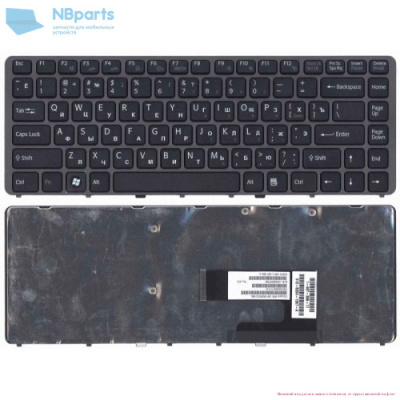 Клавиатура для ноутбука Sony VGN-NW, чёрная, RU