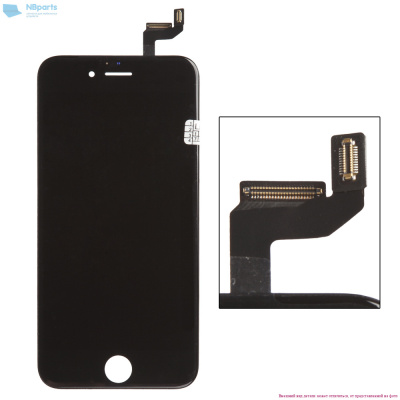 Дисплей для iPhone 6S с тачскрином (копия, яркая подсветка) черный ВОП