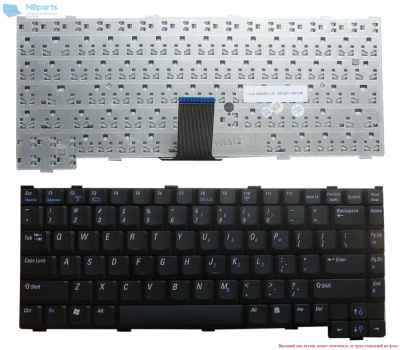 Клавиатура для ноутбука Dell Inspiron 1200, 2000, чёрная, US