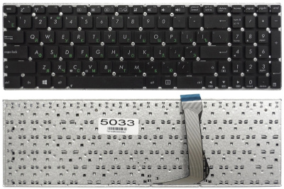 Клавиатура для ноутбука ASUS E502 R517, чёрная, RU