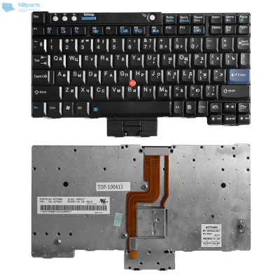 Клавиатура для ноутбука Lenovo ThinkPad X61, чёрная, RU