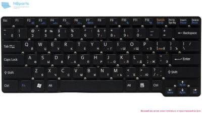 Клавиатура для ноутбука Sony VGN-CW, чёрная, маленький Enter, RU