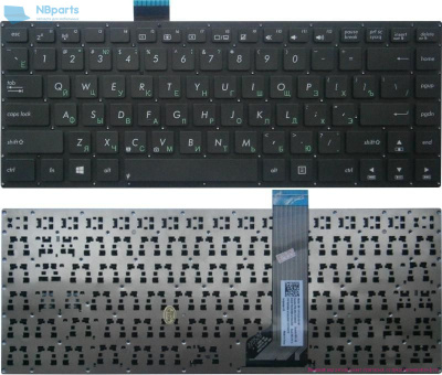 Клавиатура для ноутбука ASUS VivoBook S400 S451L R453 чёрная, RU