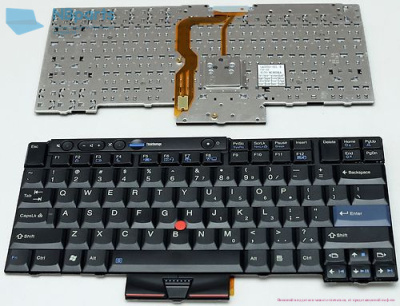 Клавиатура для ноутбука Lenovo ThinkPad X220, W510, T410, чёрная, RU