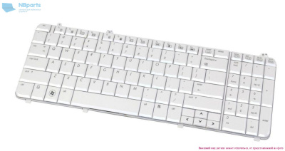 Клавиатура для ноутбука HP Pavilion DV6-1000, белая, большой Enter, RU