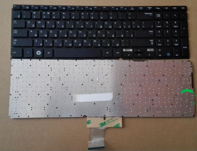 Клавиатура для ноутбука Samsung NP700Z5A, 700Z5A, чёрная, с подсветкой, RU